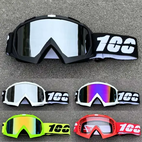 Najnowsze 100 motocyklowe okulary rowerowe UV400 Outdoor sportowe okulary przeciwsłoneczne męskie Motocross bezpieczeństwo MTB gogle rowerowe okulary na rower szosowy