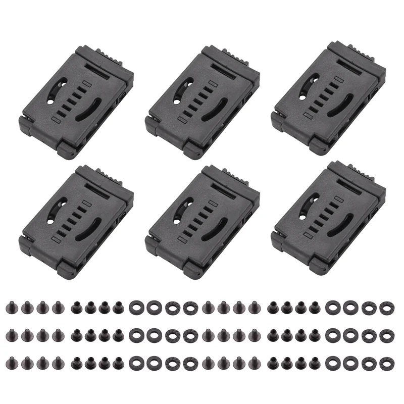 

6PCS Travel Buckle Large Tek Lok Belt Clip Loop For Knife Kydex Sheath/Holster With Hardware, Special For DIY