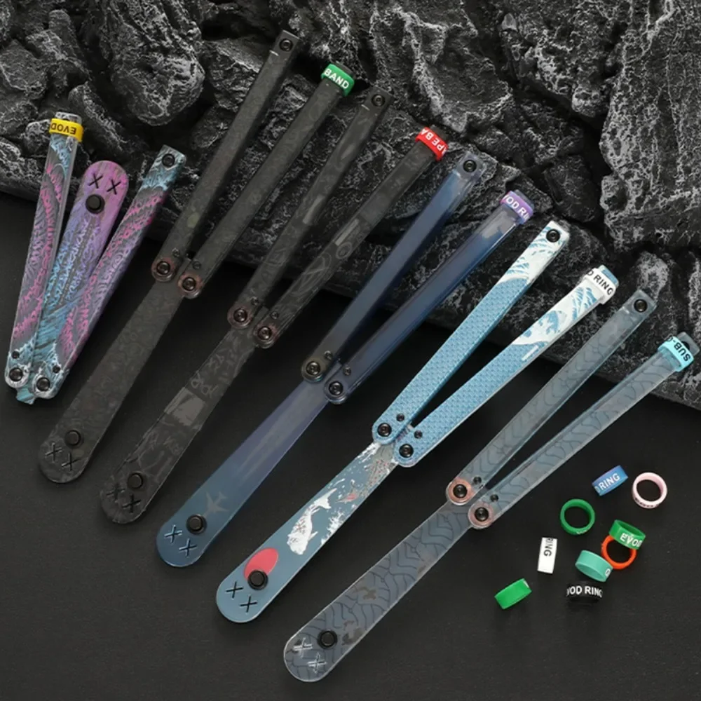 Training Butterfly Knife POM Plastic Material Balisong Flipper Trainer CNC Cutting No Edge Safe Outdoor