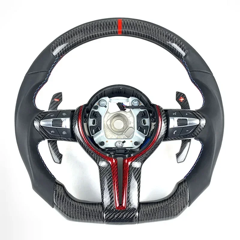 

2014 2015 2017 2018 2019 FOR BMW F10 F11 F30 F32 F80 F82 F87 M2 M3 M4 Steering Wheel Carbon Fiber With Gear Lever Customization