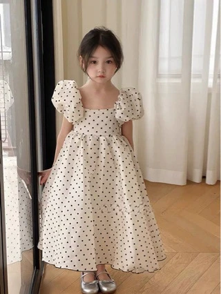 Girls Dress 2024 Spring Summer Girls Designable Sweet and Gentle Princess Dress Birthday Dress Flower Girl Clothes