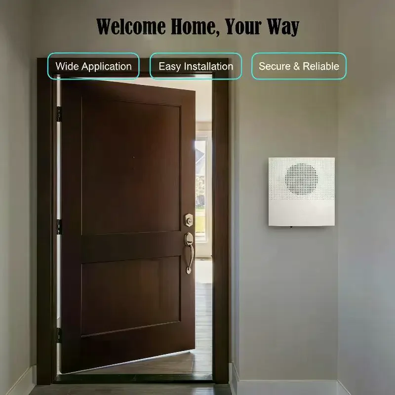 38 Sound Wired Doorbell DC 12V Vocal Welcome Door Bell Chime for Office Access Control Kits Easy Installation