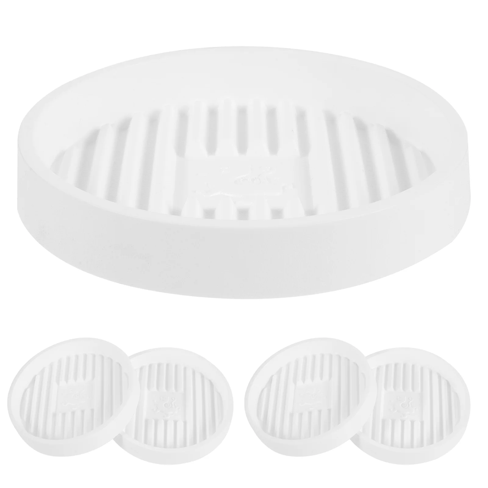 

5 Pcs Dragon Flower Pot Tray Plant Trays for Pots Base Plastic Plate Saucers White Plants