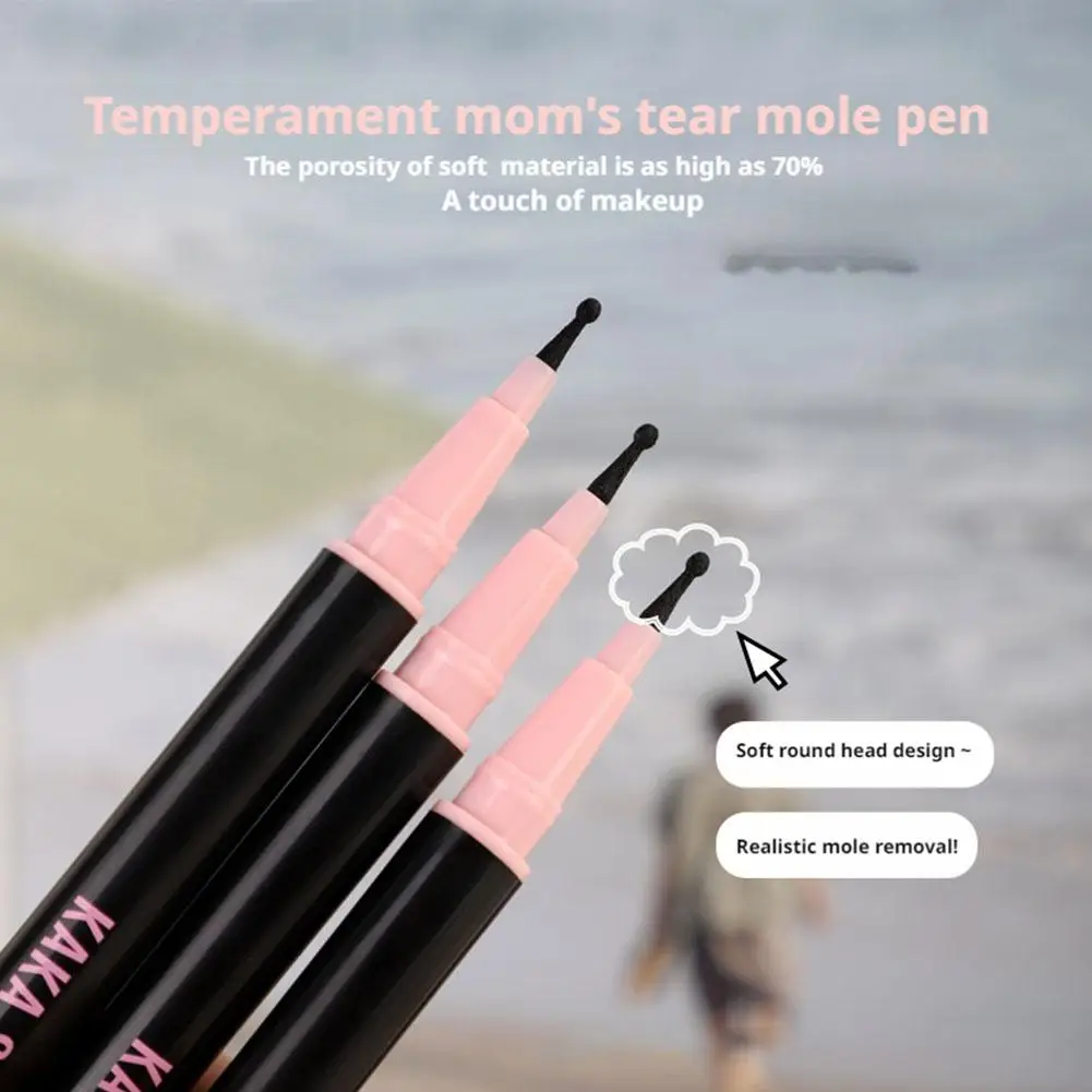 Natural Freckle Pen Fast Drying Waterproof Lifelike Dot Freckle Non-fading Round Head Makeup Mole Spot Lasting Stamp X5W3