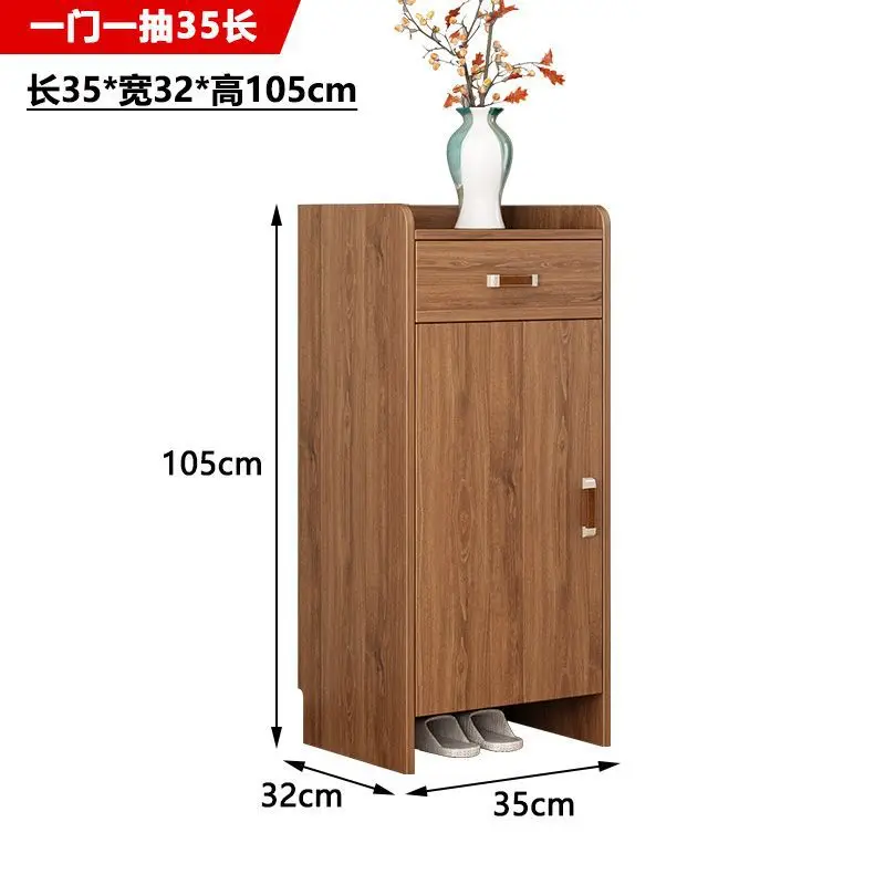 Shoe cabinet Home entrance Entry foyer storage cabinet Large capacity Large door entry Shoe rack against the wall Entrance