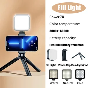LED -Licht für Photo Studio, für Tiktok, YouBute, Spiel, Live -Video, Beleuchtung, tragbare Kamera, Videoaufnahme, Fotopanel Lampe 9 Hauptverkäufe Abajur mit Kamera Spion - №9