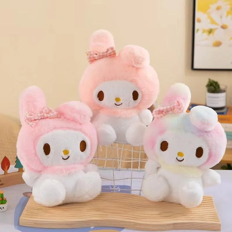 

Kawaii My Melody Sanrio Children Lovely Cartoon Plush Toys Sofa Decoration Student Rooms Doll Pillow Christmas Gifts for Kids