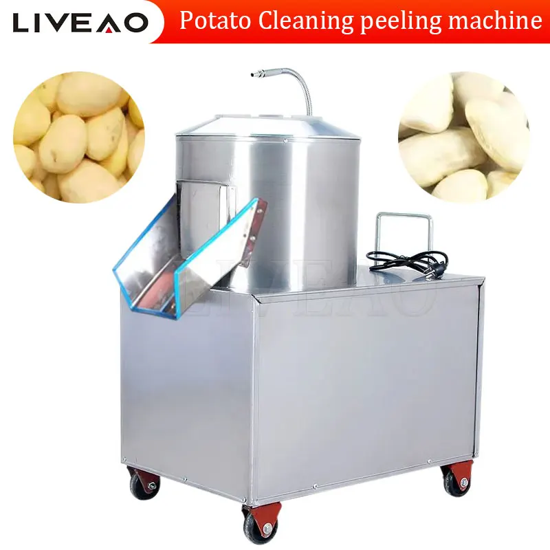 Commercial Sweet Potato Cleaning Machine Potato Peeling Vegetable Washing Machine