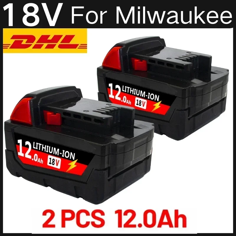 

Original 18V 12.0Ah Replacement Lithium Ion Battery For Milwaukee M18 Power Tool Batteries 48-11-1815 48-11-1850 48-11-1860 Z50