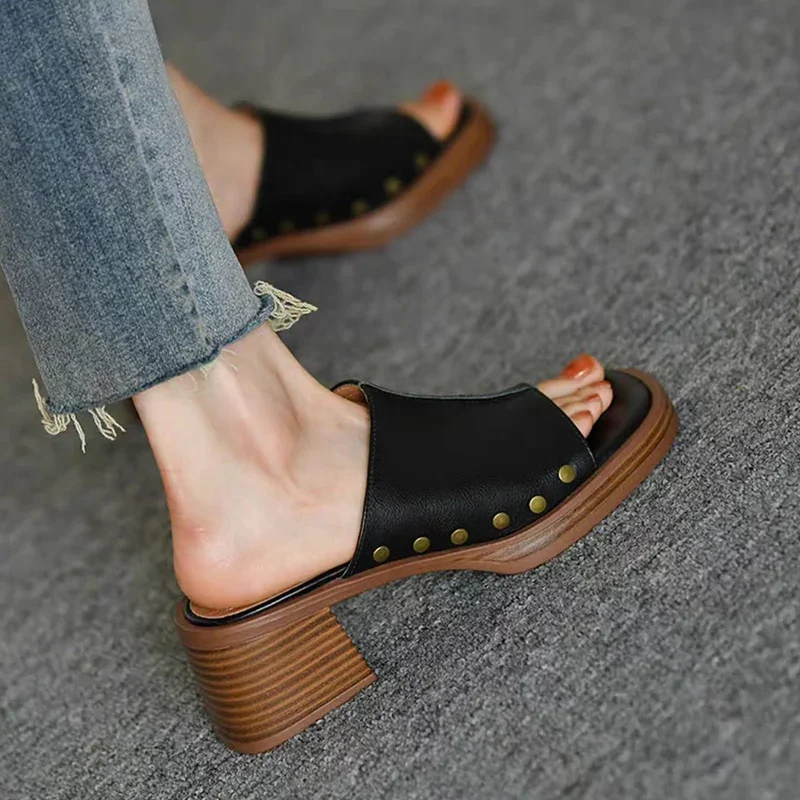 High quality women's shoes, women's shoes mid-heeled sandals, brand shoes, casual shoes, summer clothes,