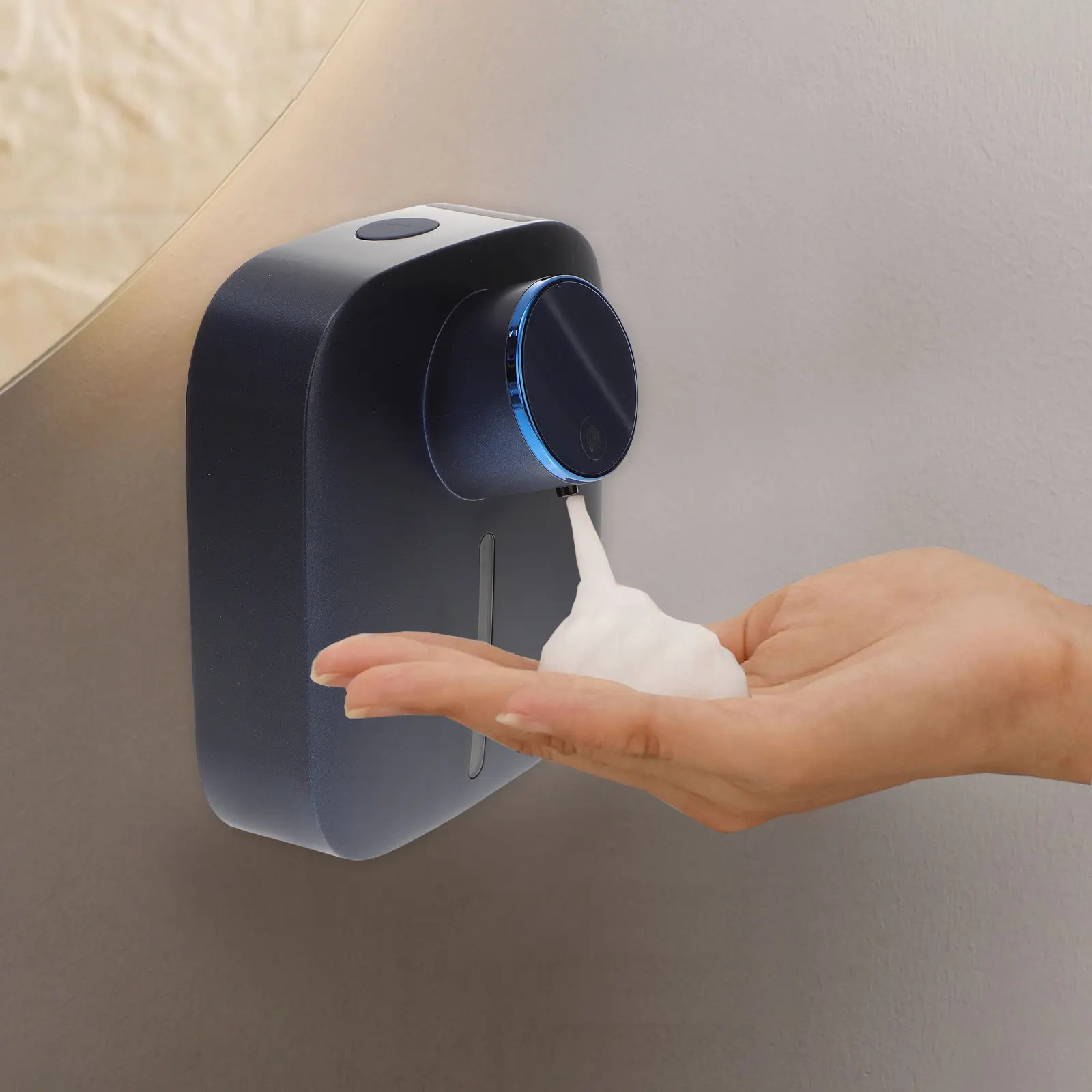 

Wall-Mounted Rechargeable Touch-Free Foaming Dispenser Automatic Soap Dispenser for Hands-Free Hygiene in Toilets Bathrooms