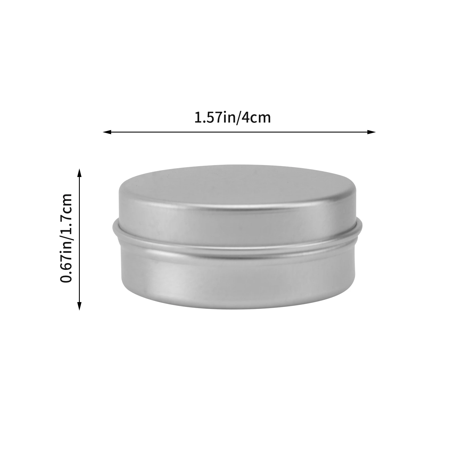 15ml Aluminium Round Jar Seamless Lid Portable Travel Cream Container Makeup Storage Bottle Travel Jar