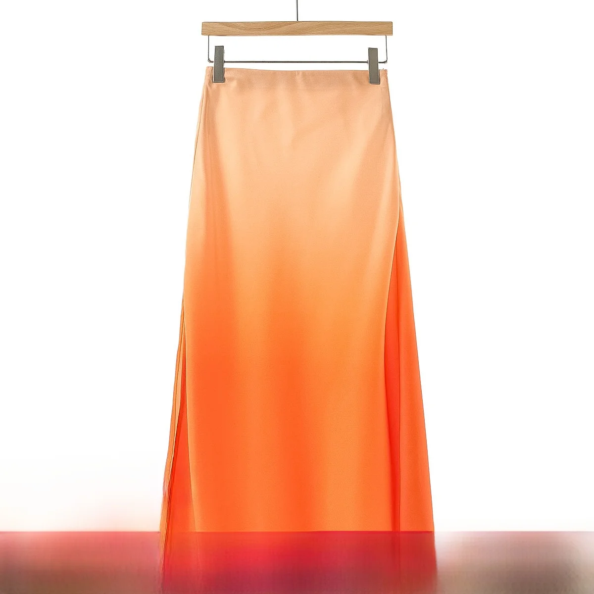 

Wuxi Lake ly Gentle High Waist A-Line Skirt Elastic Dyed adient Ci Commute Summer Faion Women's Skirts