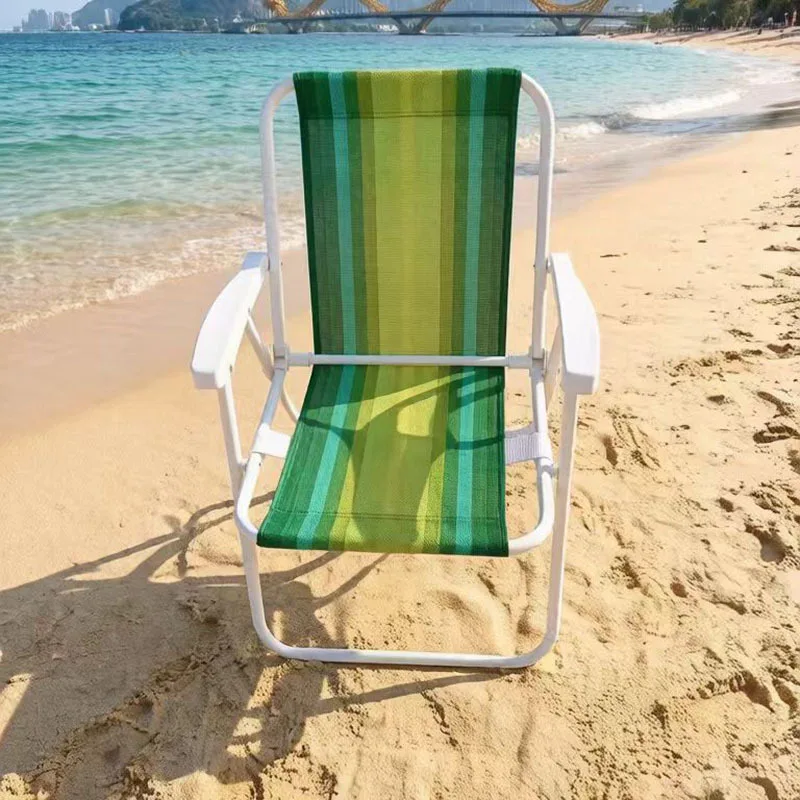 Folding Armrest Leisure Beach Chair Ultra Light Camping Mountaineering Chair Portable Fishing Chair