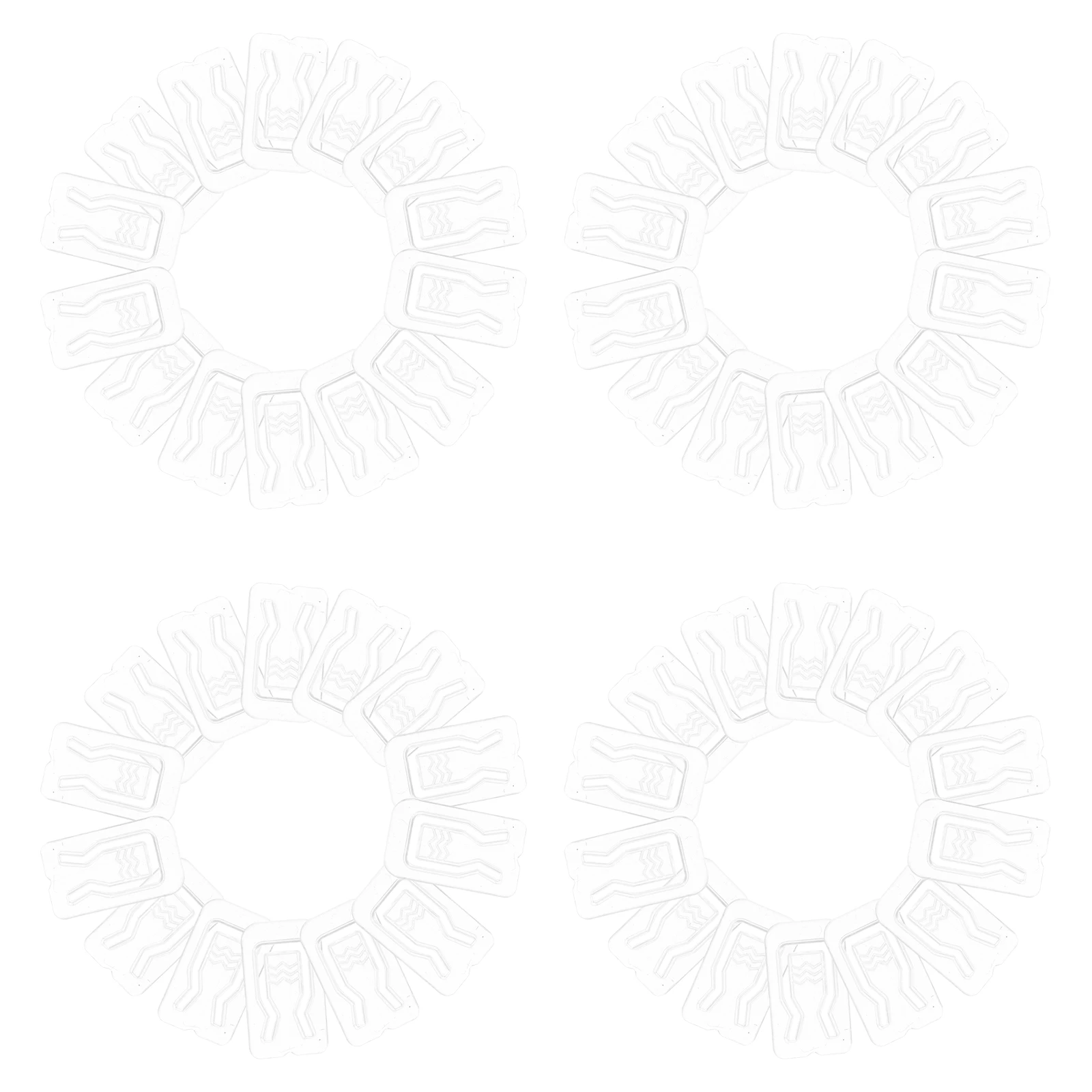 

500pcs Shirt Back Clip Plastic Garment Clamp For Clothes Apron Tie Folding Packing Neat Storage Multi-Function Shirt Fixing Tool