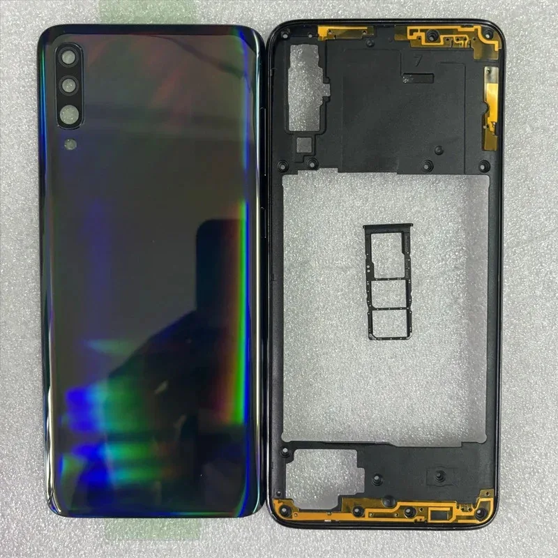 

Full Housing Case For Samsung Galaxy A50 2019 A505 A505F Middle Frame Cover Battery Back Cover Rear Repair parts