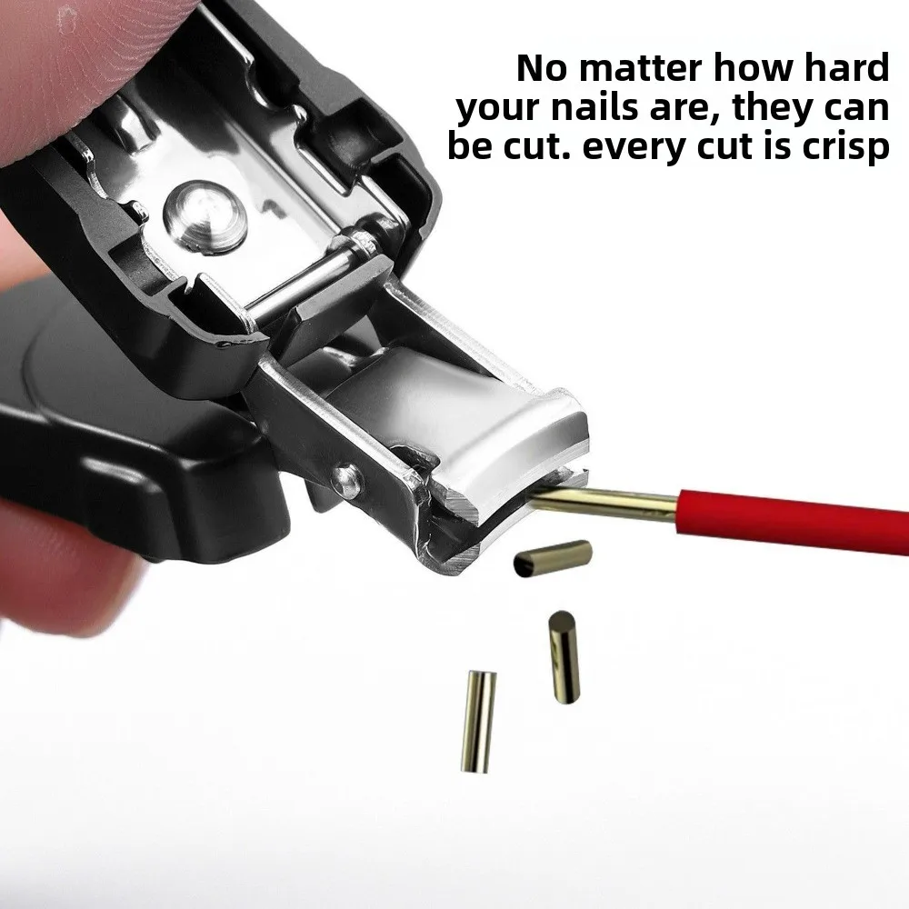 

Складные кусачки для ногтей из нержавеющей стали с наклонным лезвием, портативный мини-брелок для путешествий и повседневного использования, инструмент для стрижки ногтей