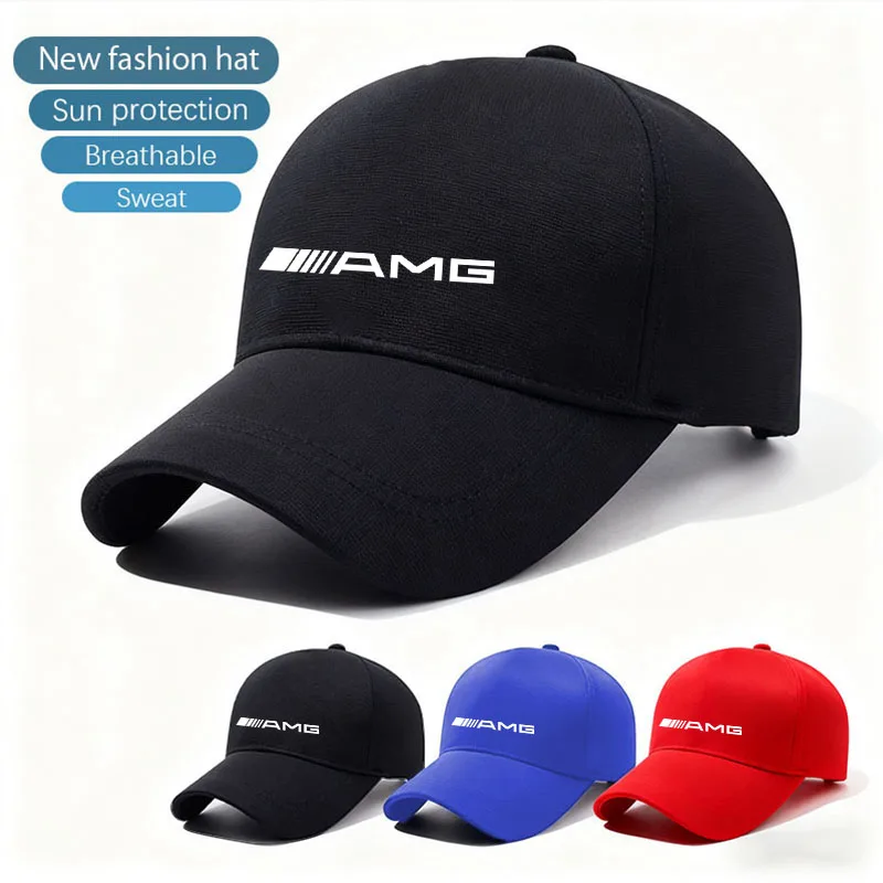 Car Baseball Cap Hip Hop Hat Unisex Style Adjustable Dad Hat For Mercedes Benz Amg W203 W204 W205 W211 W463 W210 Car Accessories