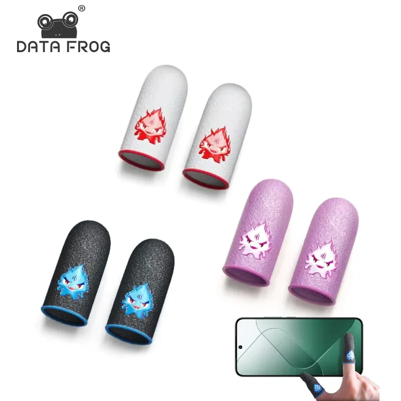 DataFrog 2 pcs Finger Cover Suitable for PUBG Mobile Game Finger Cover Breathable Game Controller Touch Screen Game Thumb Gloves