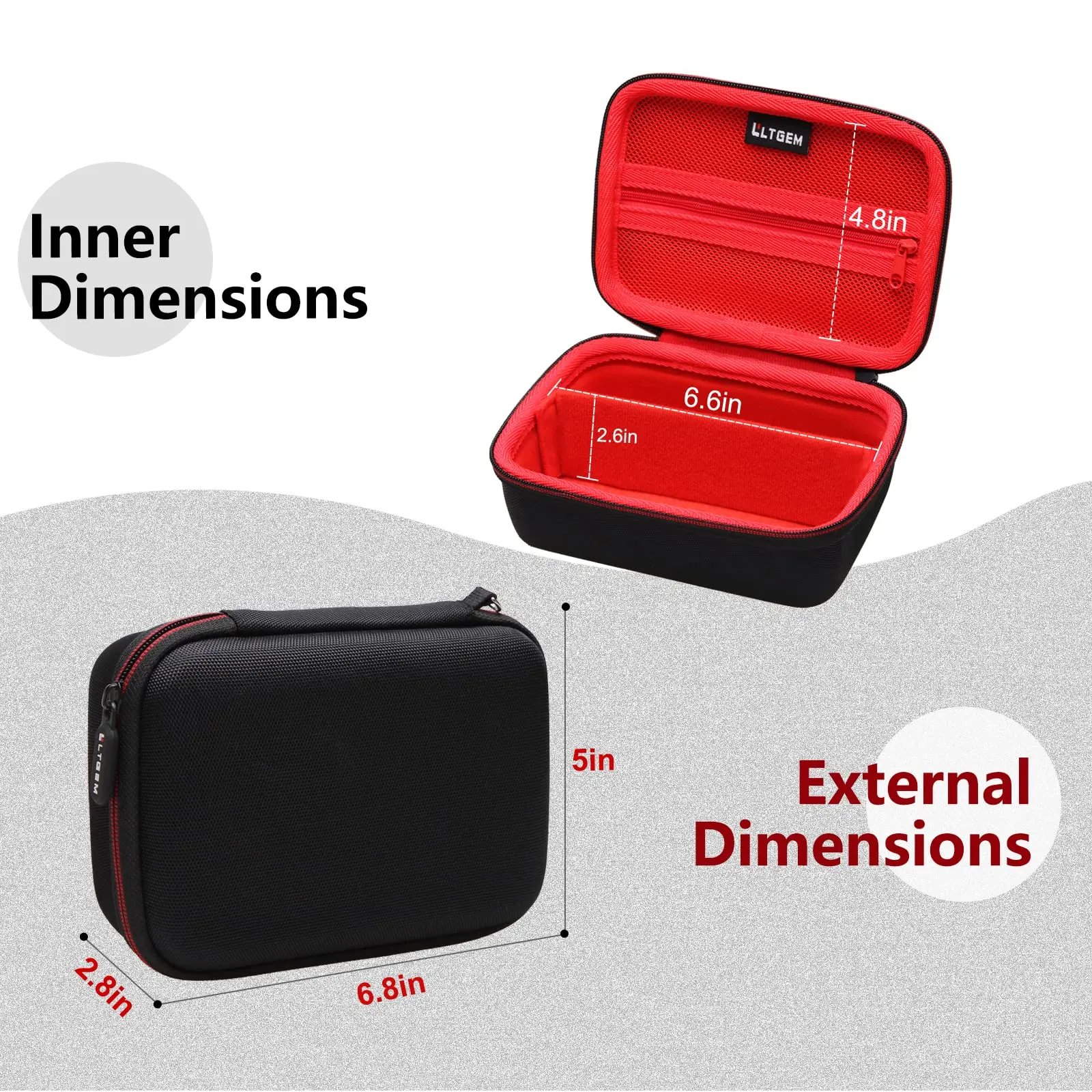 Custodia rigida in EVA per VTech KidiZoom Creator Cam Borsa protettiva per il trasporto della fotocamera giocattolo per bambini