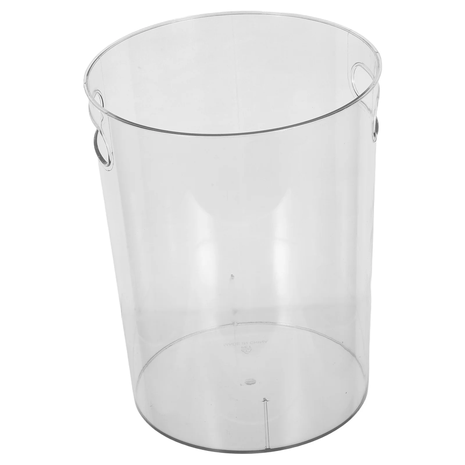 

Creative Trash Can Transparent Handle Design Large Capacity Household Garbage Bin For Home Office Desktop Plastic Waste