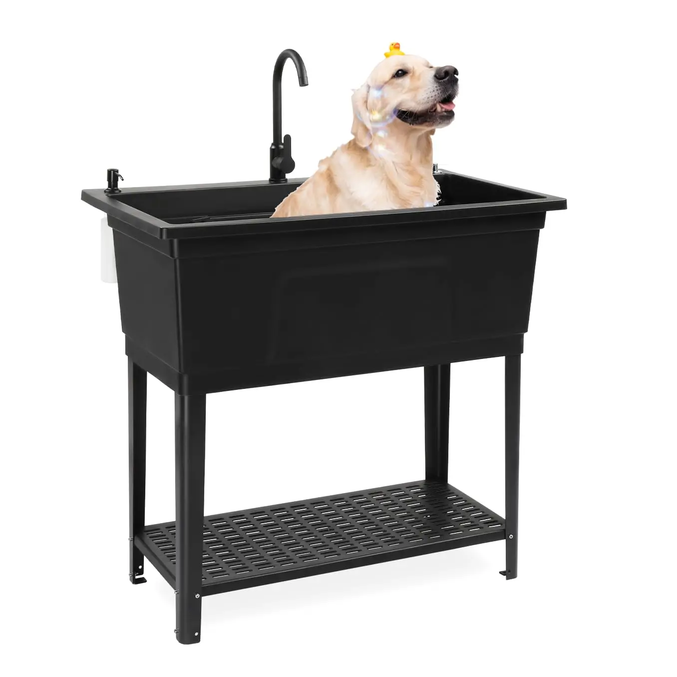 37-Gallon Freestanding Utility Sink with Faucet, 36