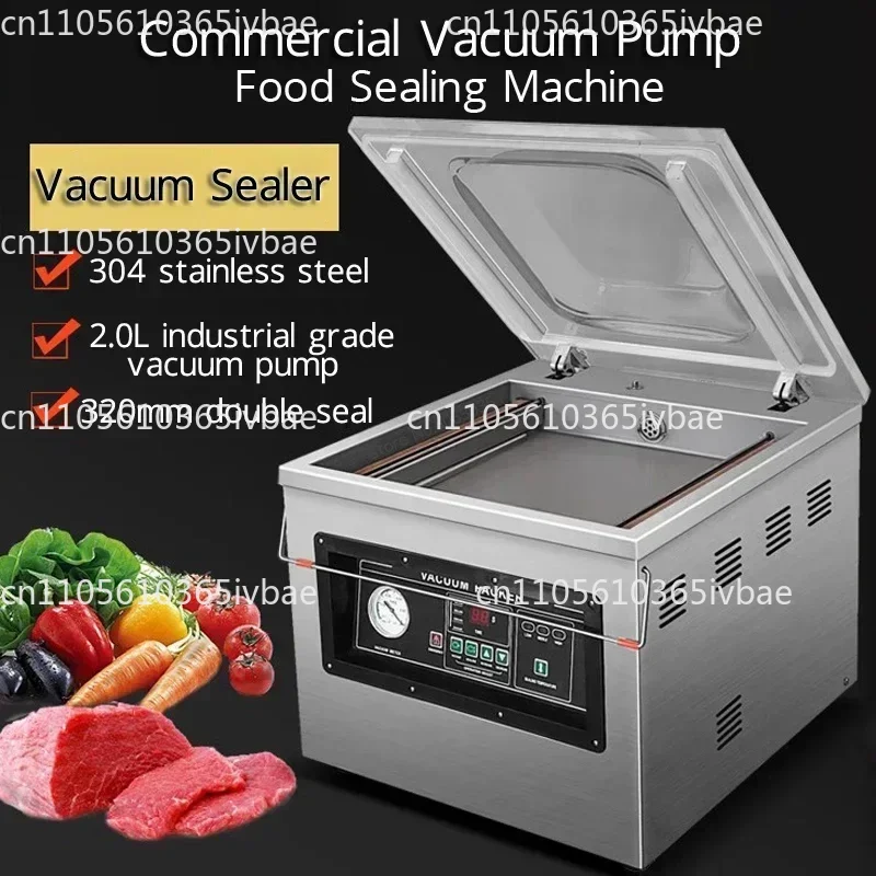 Industrial Pump Fully Automated Meat Food Vacuum Packaging Sealing Machine Commercial Food Vacuum Sealing Machine 2.0 Liters