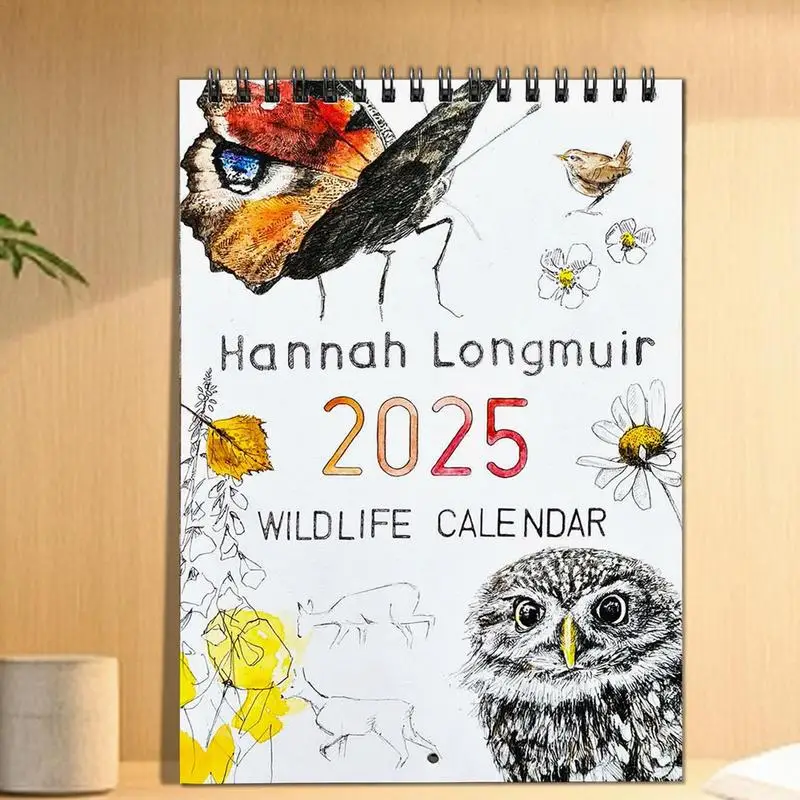 2025 Wildlife Calendar 2025 Wall Daily Monthly Calendar Plans Wall Funny 12 Month Creative Calendar Thick Paper For Friend Famil