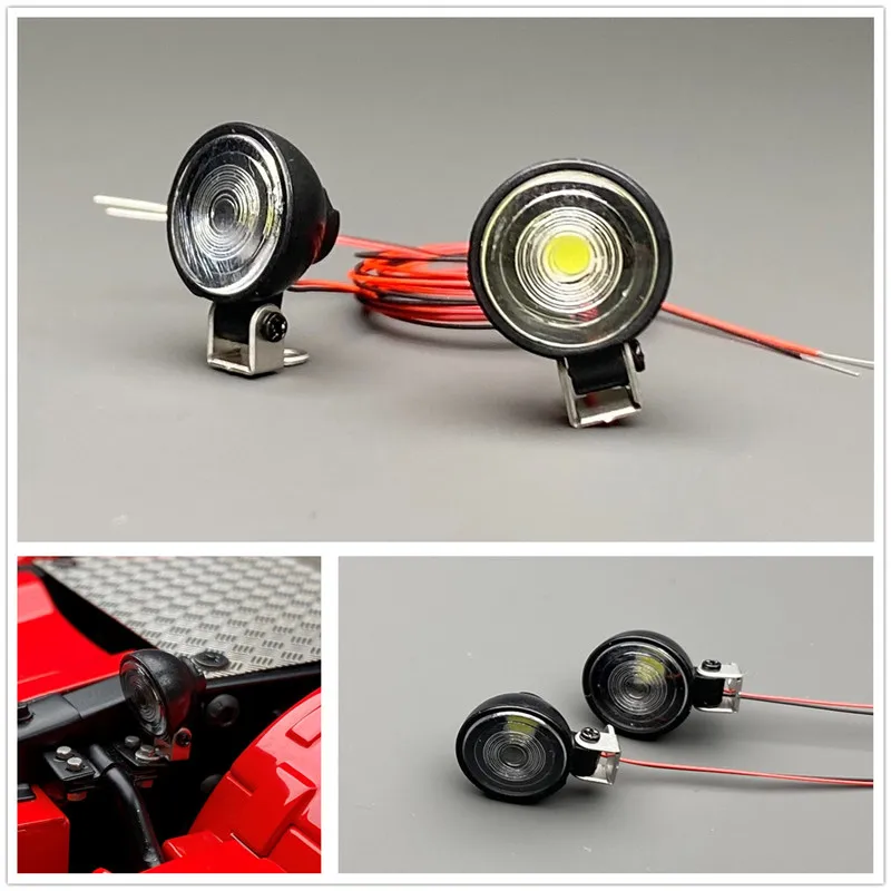 LED Voltage 3V Spotlight Front for 1/14 Tamiya RC Truck Car Scania 770S BENZ 3363 VOLVO FH16 MAN DIY Parts