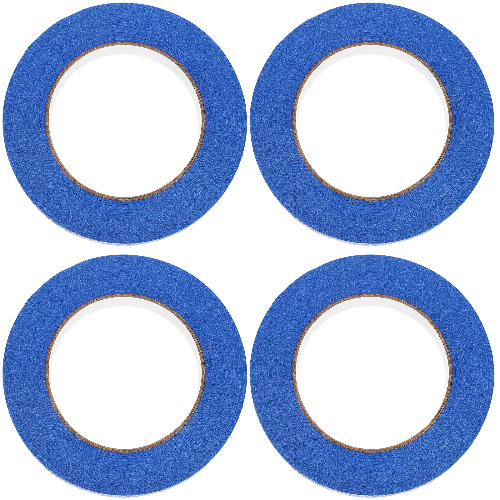 

4 Rolls 50M Blue Painter Tape 18Mm Width Strong Adhesion Masking Tape for DIY Crafts Auto Body Painting Clean Removal Art