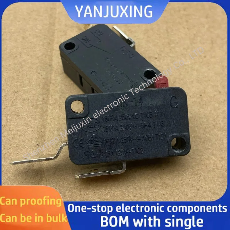 

1~5pcs/lot Press the silver point of the 2-pin microswitch HK-14 for the normally open type of the rice cooker