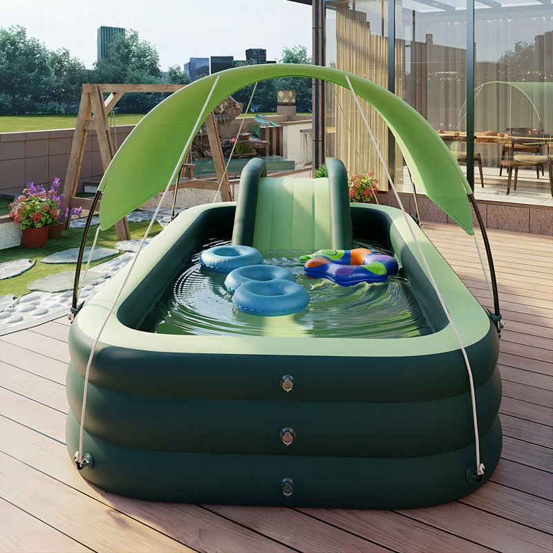 New arrivals portable collapsible inflatable swimming pool for kids and adults 2.1M\2.6M\3M,