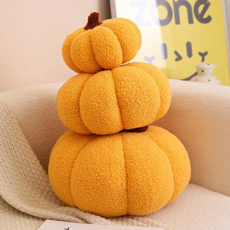 New Cute Creative Colorful Pumpkin Comfortable Plush Toys Halloween Series Sofa Decoration Kids Girls Birthday Festival Gift