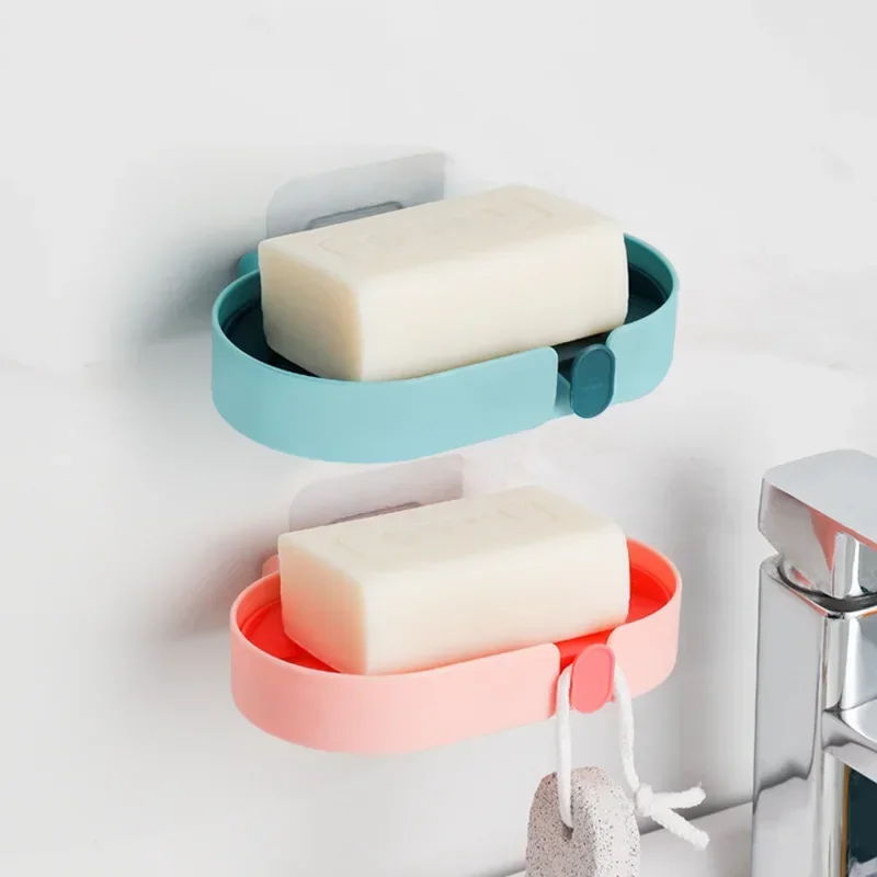 Bathroom Draining Soap Dish Drainage Soap Box Storage Box Kitchen Tub Sponge Storage Cup Rack Soap Holder Draining 1pc