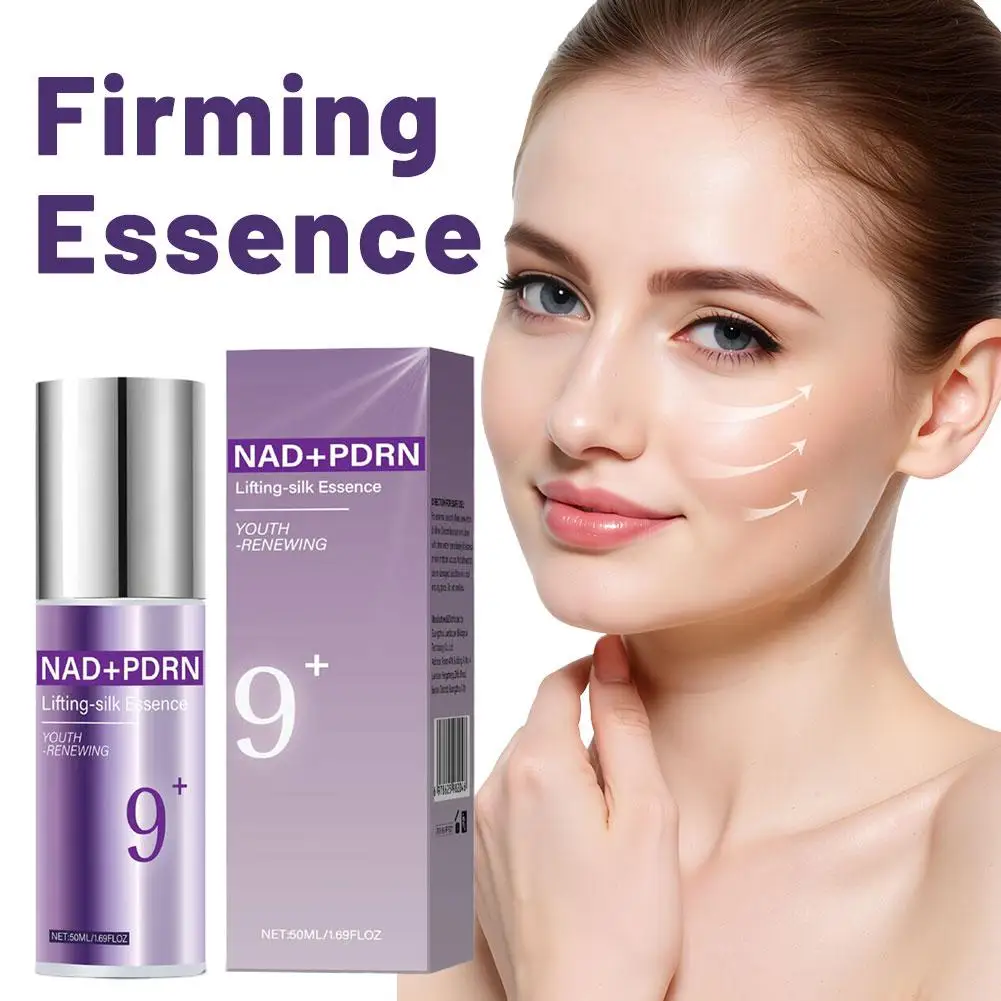 No. 9+ NAD+ Bio Lifting Essence Complejo multipeptido Iluminador Botólicos Reaccionamiento juvenil 50 ml Suero reafirmante de elevación Cuidado facial