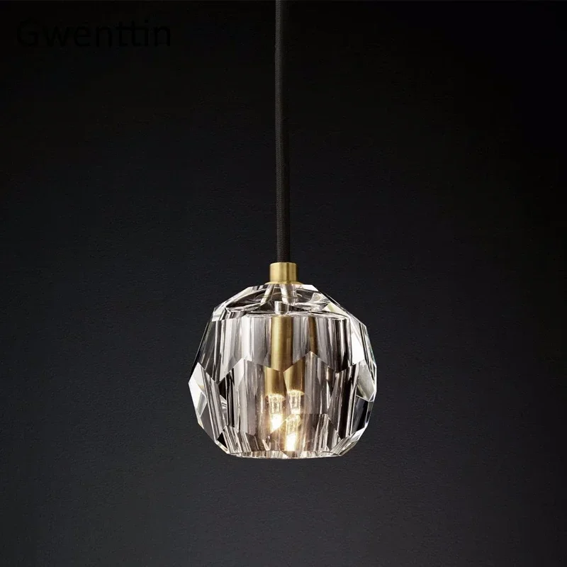 Imagem -05 - Luxo Moderno Led Crystal Pendant Lights Nordic Gold Hanging Lamp para Sala de Estar Luminárias de Cozinha Luminária Home Decor k9