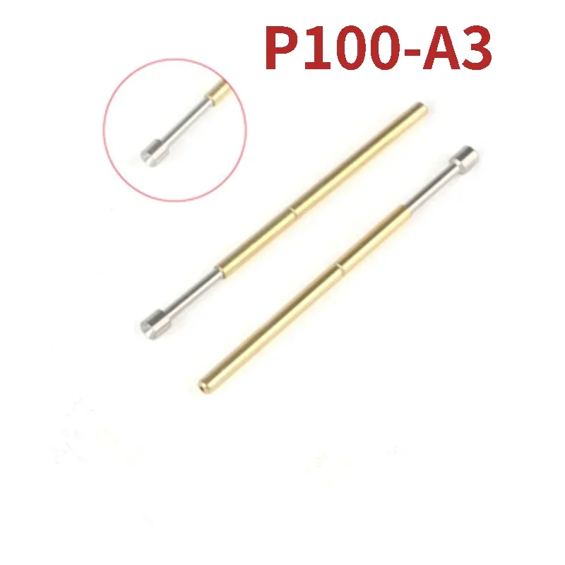 100PCS/packa P100-A3 Spring Test Pin 1.8mm Total Length 33.35mm For Circuit Board Inspection