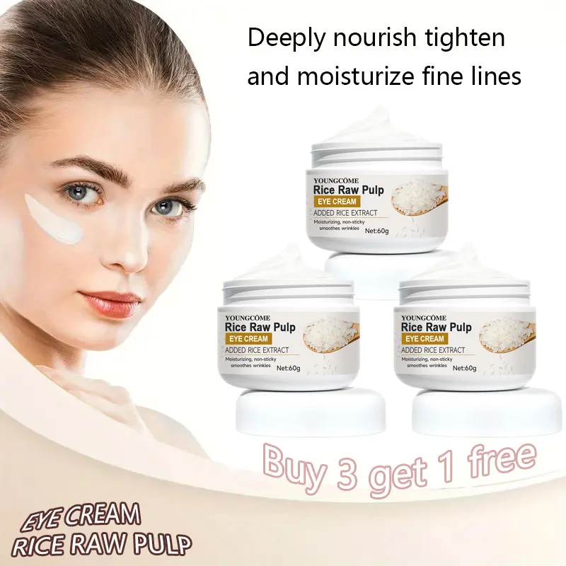 Crema de ojos antiarrugas de arroz, tratamiento de melasma para acné, pigmentación, blanqueamiento, Estiramiento facial, crema hidratante de belleza, Cosméticos Coreanos para la piel