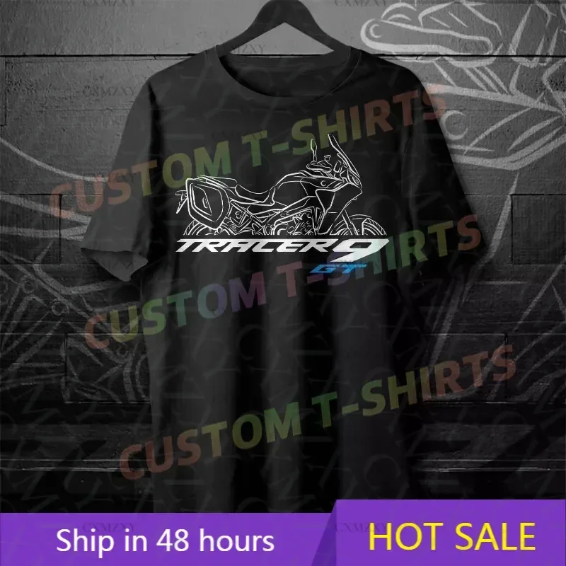 

2025 Man T Shirt Casual Tracer 9 GT T shirt Motorcycle Graphic Summer Short Sleeves 100% Cotton S-3XL Cool Tee