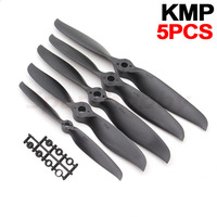 5PCS KMP 6x4E 9x6E 8x6E 12x6E 14x7E Nylon 2-blade Black Propeller Props Hub Group 8mm Aperture High-speed for RC Airplane Drones