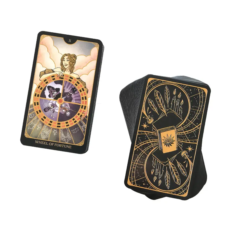 High-Quality The Literary Tarot Leisure Entertainment Game Card Family Gathering Divination Deck Tarot Board Playing Game Card