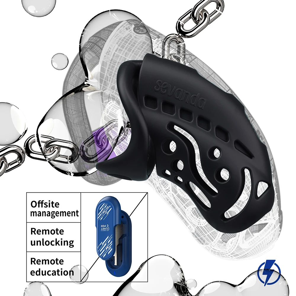 Wireless Remote Control Electric Shock Cage Male Chastity Cock Ring Lock Electrically Stimulated Penis Cage Sex Toys For Men Gay