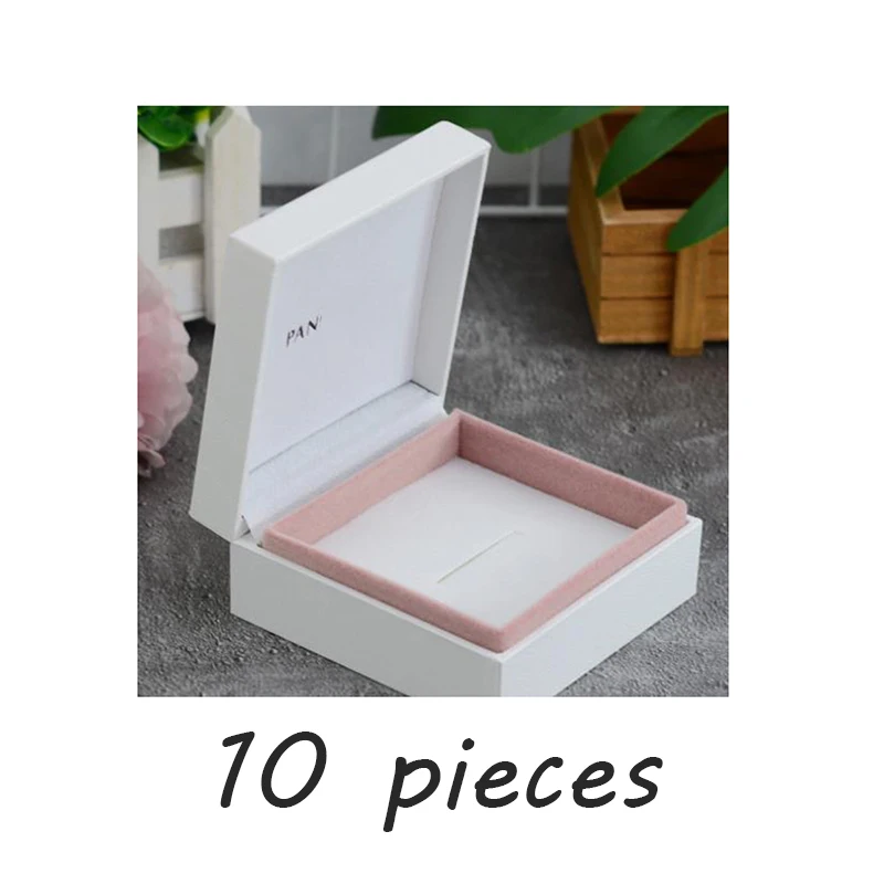 

Модное ожерелье и кольцо 2025, упаковка розового цвета, красивая подарочная сумка-Pbox-1023