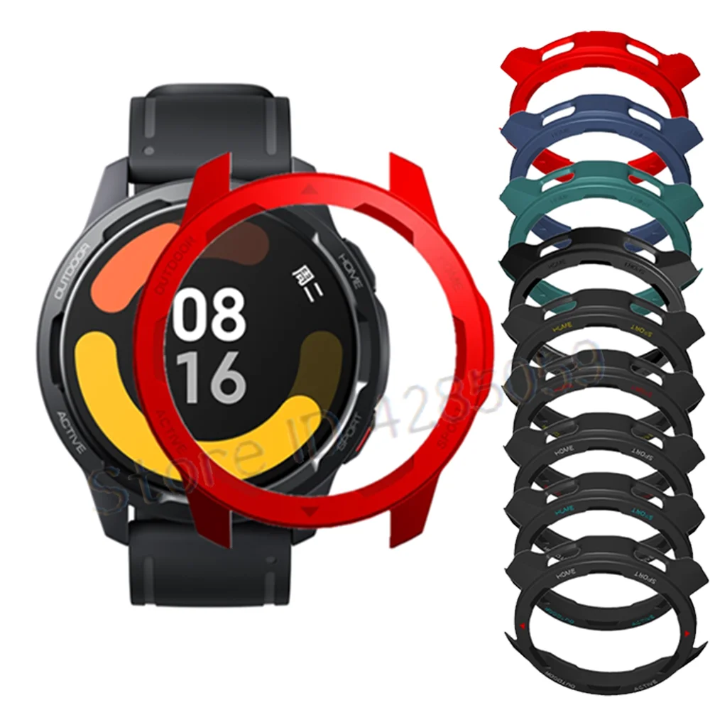 PC Protector Case for Xiaomi Watch S1 Active Cover Protective Bumper Frame for Mi Watch Color 2 Sleeve Чехол Accessories