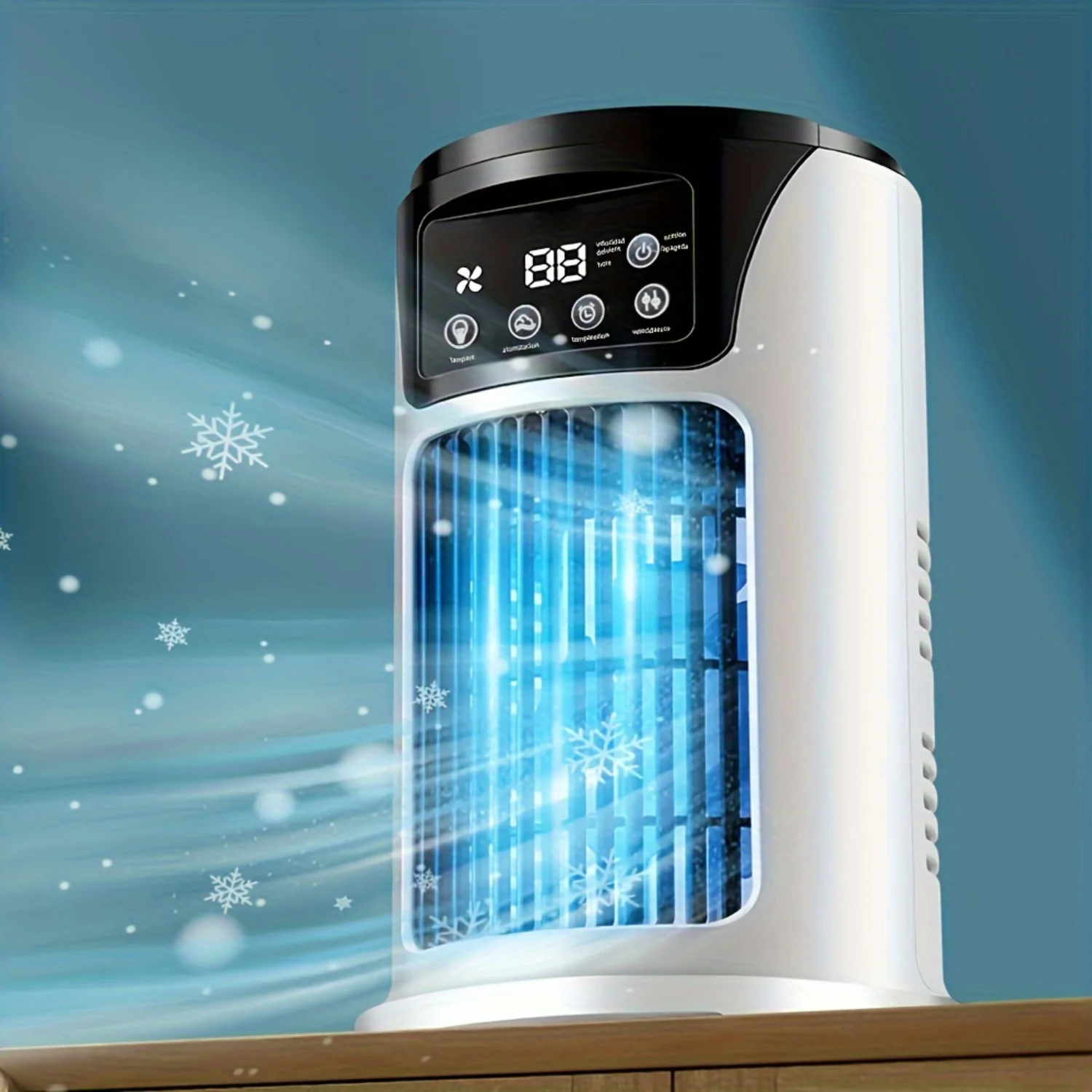 Portable Air Conditioner Humidifier Fan - 3 in 1 USB Cooler - Essential for Office and Household