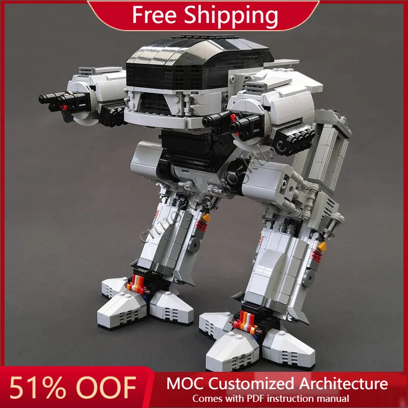 

New 1473 Parts MOC Customize Creative Exquisite Robots Model DIY Educational Assembly Toys For Children Popular Christmas Gifts