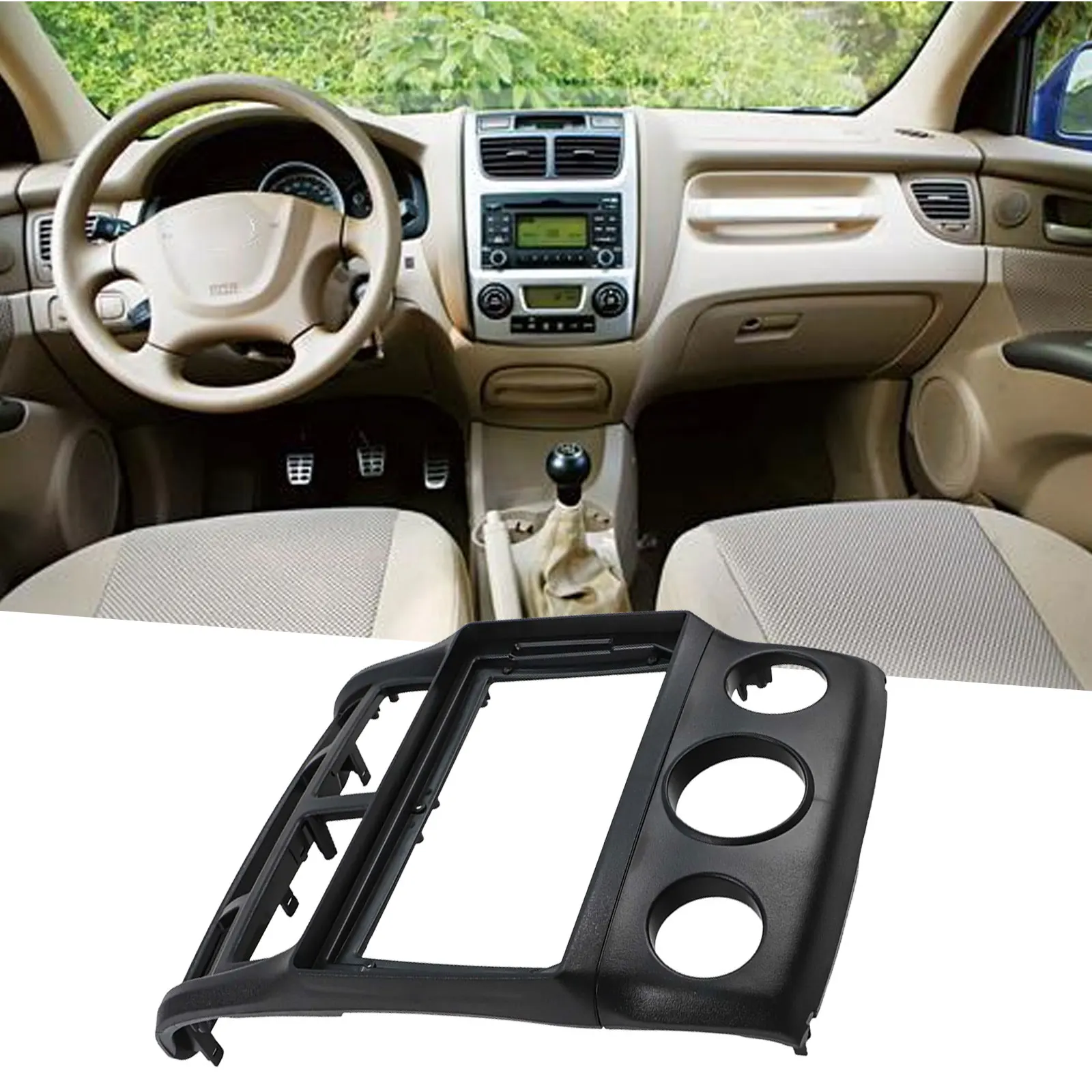 9 Inch Car Radio Frame for Kia For Sportage 2005 2010 ABS Construction Ensures Longevity and Enhanced Appearance