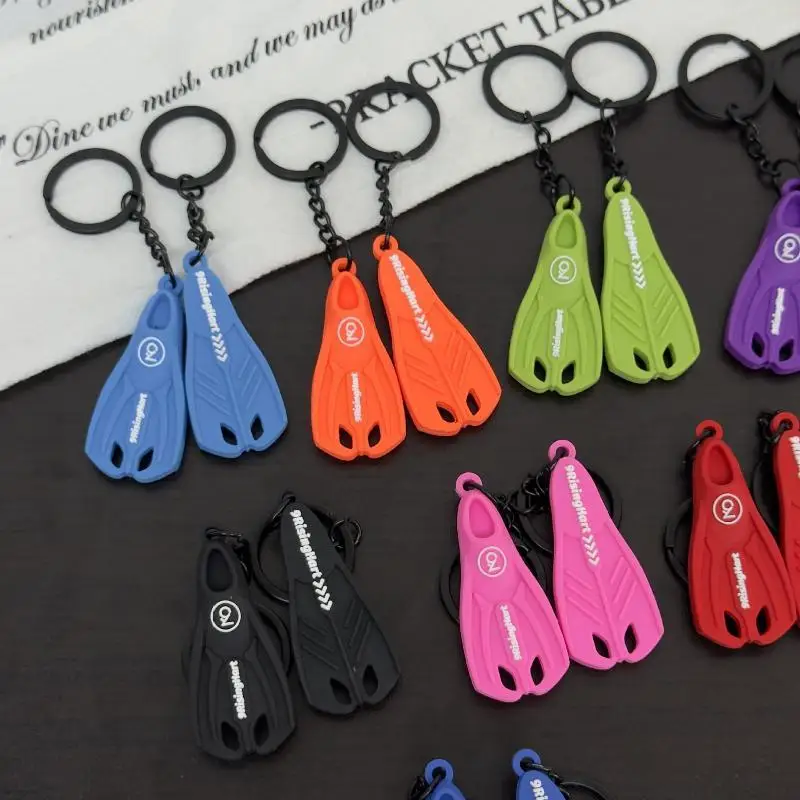 Diving Fin Keychain Ocean Theme Pendant For Backpack Bag Decoration Diver Gift Accessory