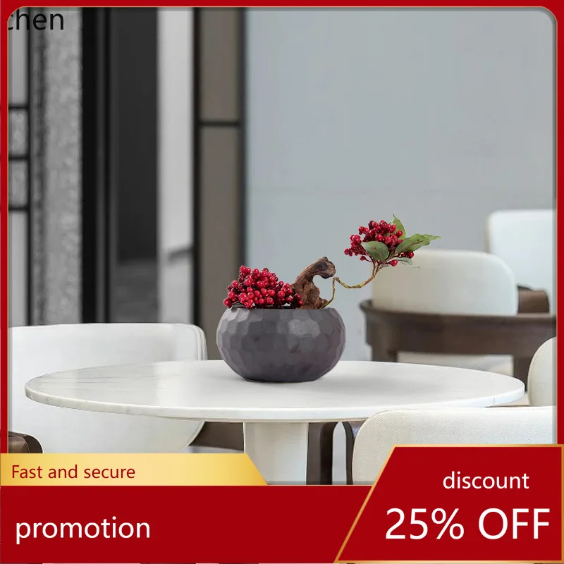 

HT Artificial Floral Fortune Fruit Soft Decoration Ornament New Chinese Style Dining Table Entrance Festive Bonsai Display