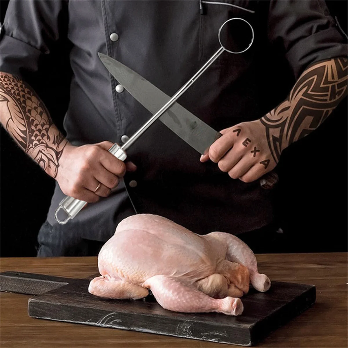 

Stainless Steel Lung Remover - Working Head with Super Grip - Ergonomic Handle,Instead of Fingers